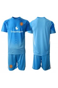 Manchester United Maalivahti Jalkapallovaatteet Lasten Kotipeliasu 2025-26 Lyhythihainen (+ Lyhyet housut)